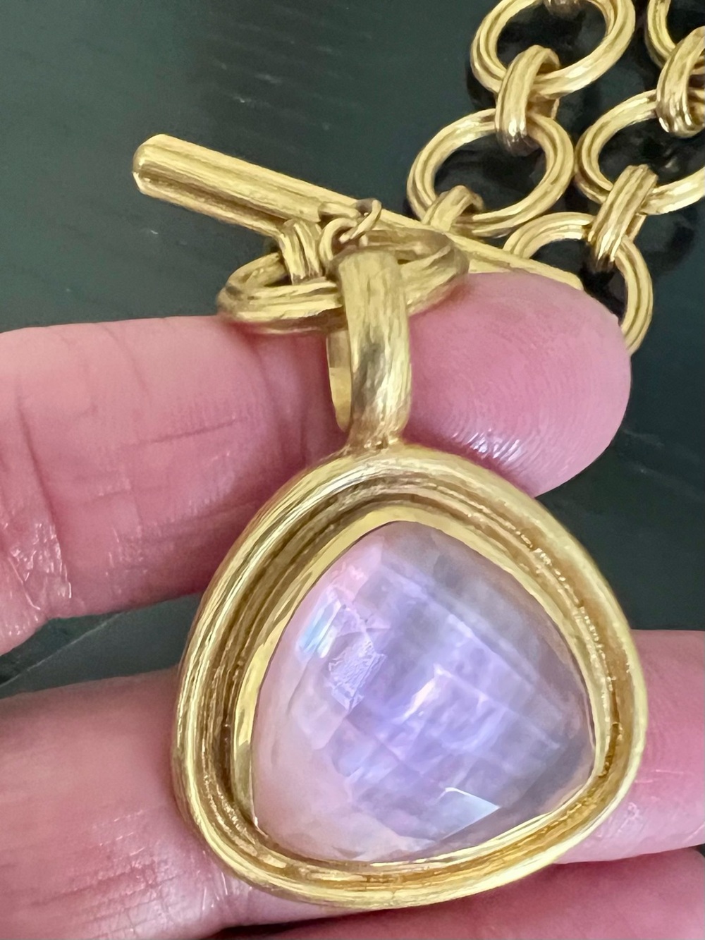 NWOT Julie Vos Pink Pendant Necklace - Picture 4 of 5